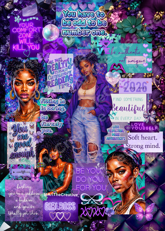 Amethyst & teal