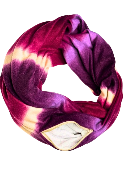 Mulberry Dusk — Pocket Scarf